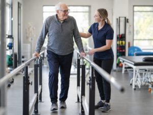Physiotherapie für Senioren in Mettmann mit Gang- und Gleichgewichtstraining
